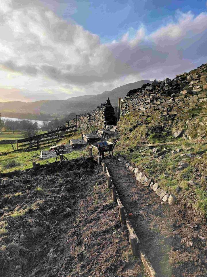 Path through Cumbrian countryside