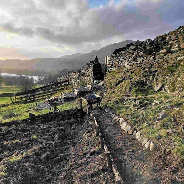 Path through Cumbrian countryside